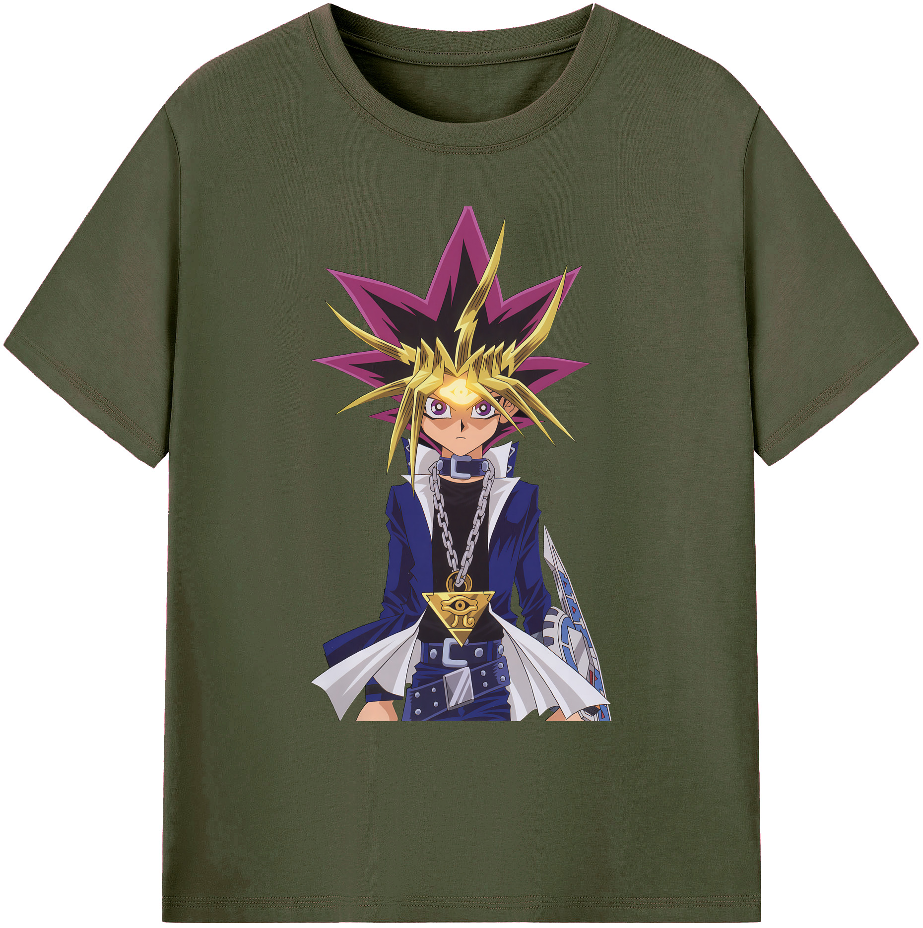 （画像用） 遊☆戯☆王 Yu-Gi-Oh! 綿100％ メンズ半袖Tシャツ｜肌触りやわらか＆通気性